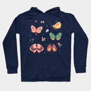 Moths and Wildflowers Hoodie